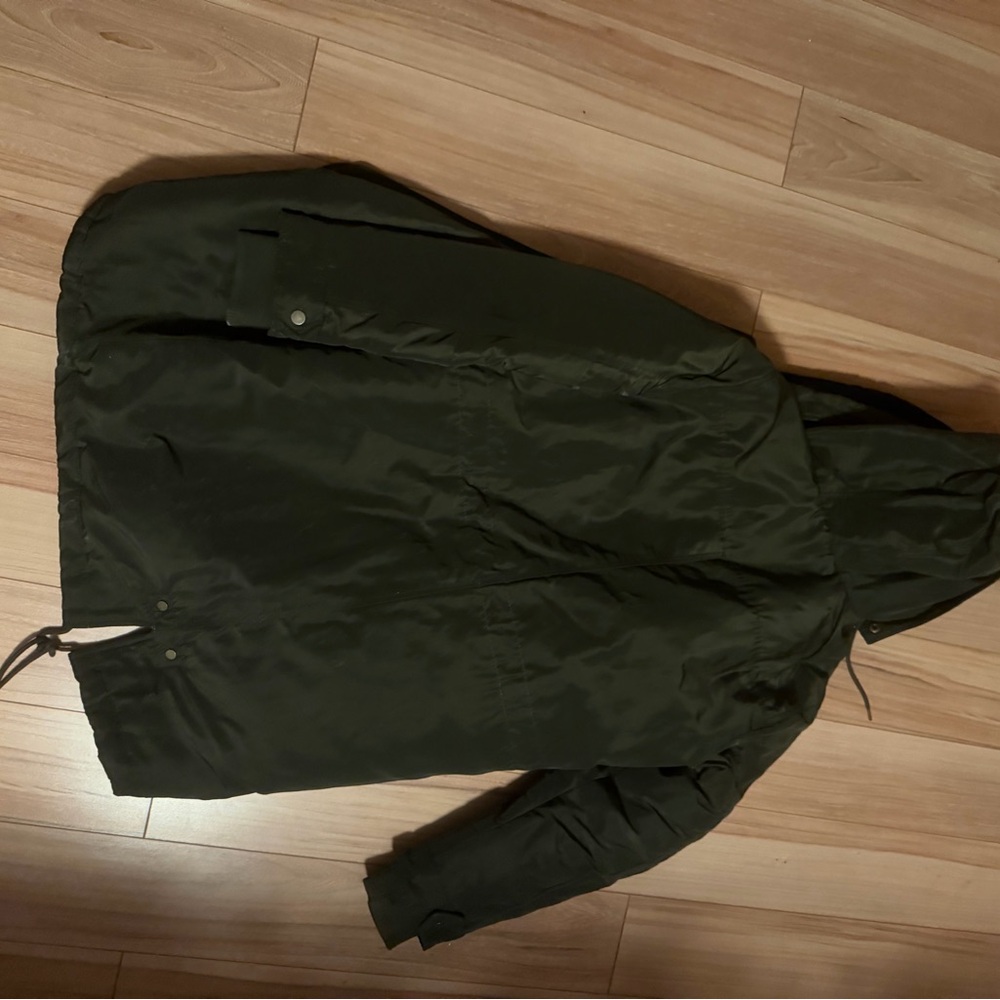 Gap Olive Jacket With Black Interior - image 3